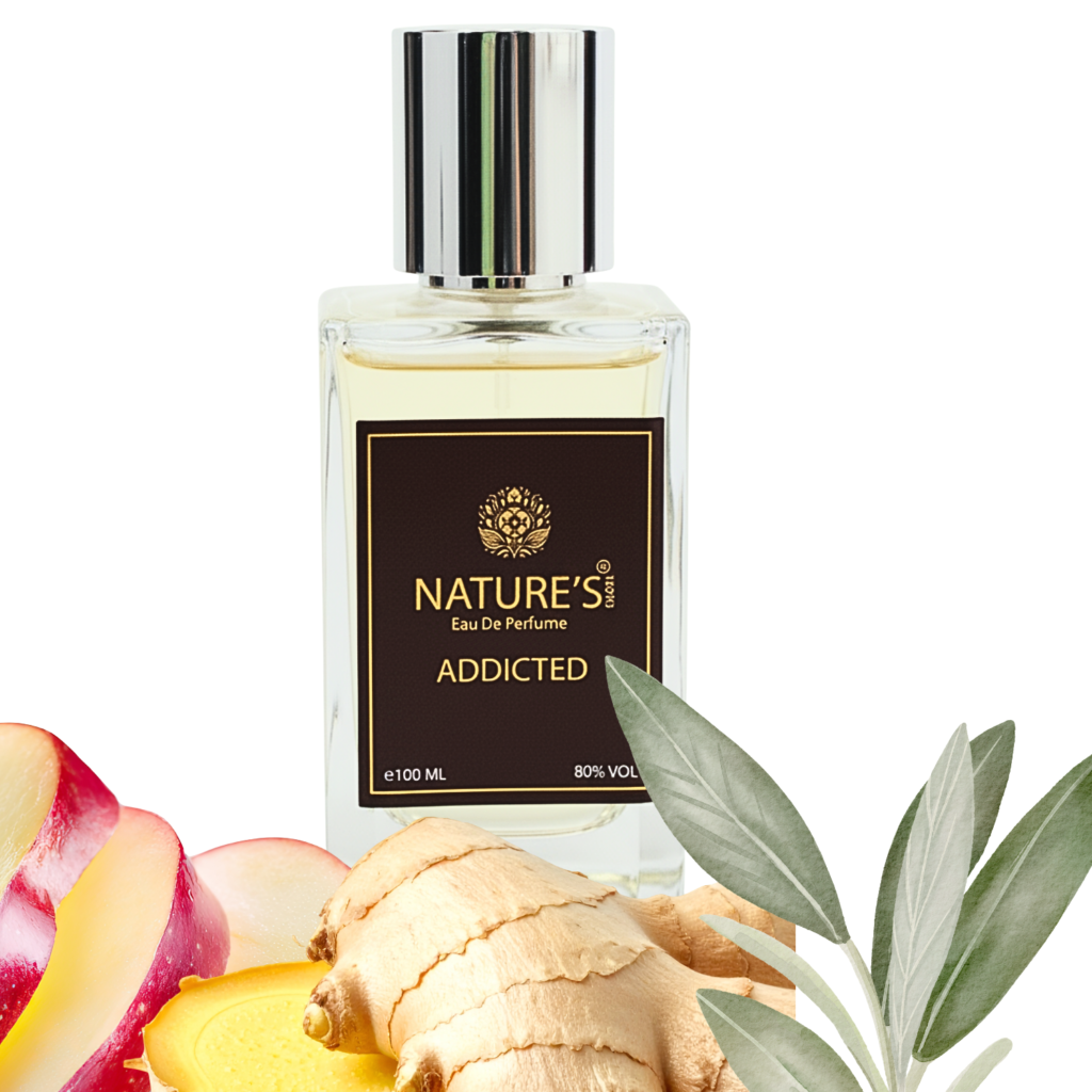 ADDICTED-Perfume for Men/Women | Bright Bergamot, Spiced Ginger , Herbal Accords , Amberwood | Long Lasting Fragrance | Eau de Parfum